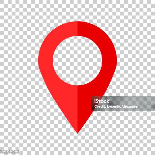 Pin Map Icon In Flat Style Gps Navigation Vector Illustration On Isolated Background Target Destination Business Concept Stock Illustration - Download Image Now