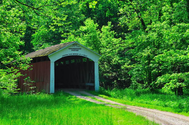 istock Leatherwood Station Covered Bridge 1063397316