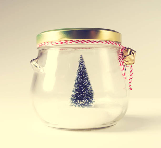 istock Christmas tree in a glass jar 1063400006
