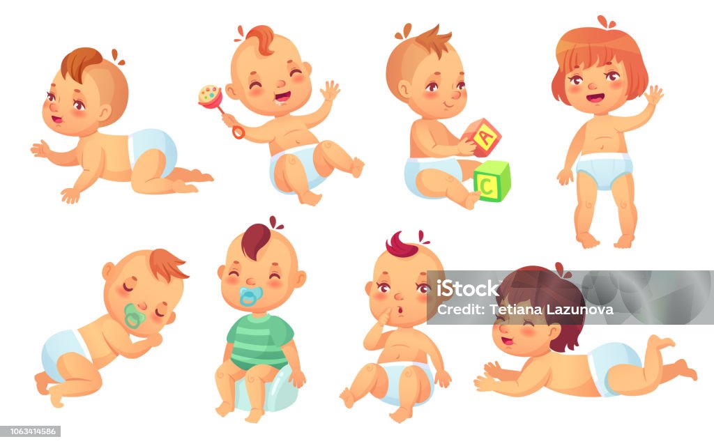 Ilustración de Lindo Bebé Los Bebés De Dibujos Animados Feliz Sonriendo Y Riendo A Niño Aislaron Conjunto De Caracteres Del Vector y más Vectores Libres de Derechos de Bebé - iStock Ilustración de Lindo Bebé Los Bebés De Dibujos Animados Feliz Sonriendo Y Riendo A Niño Aislaron Conjunto De Caracteres Del Vector y más Vectores Libres de Derechos de Bebé - iStock