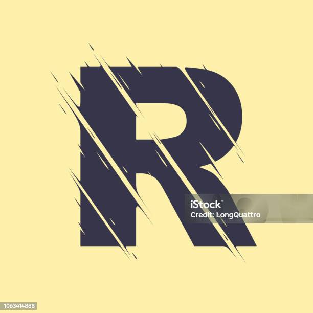Letter R Istock Scribbled Letter R Stock Illustration - Download Image Now - Abstract ...
