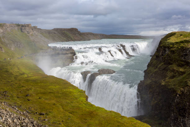 istock Gullfoss Iceland Rugged Terrain, Dramatic Waterfall on the Golden Circle 1063427522