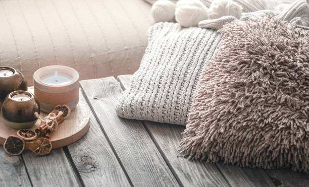 istock still life from home interior on a wooden background with a candle 1063436398