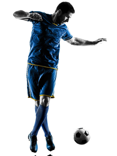 istock soccer player man silhouette isolated 1063443808