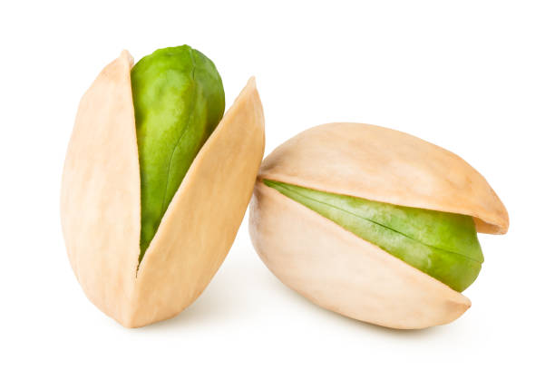 istock pistachio isolated on white background, clipping path, full depth of field 1063444876