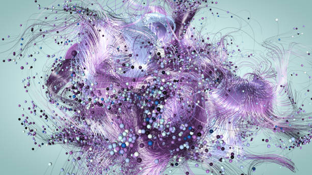 istock Purple Beautiful Abstract Particle Design 1063450004