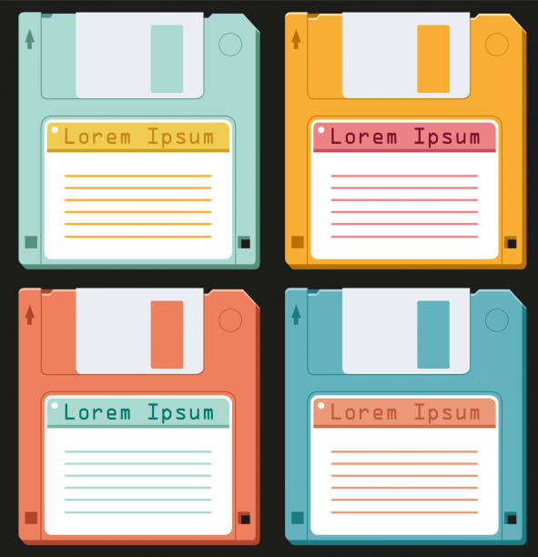 diskette set - computerdiskette stock-grafiken, -clipart, -cartoons und -symbole
