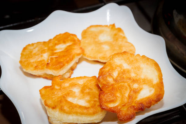 istock Freshly roasted pancakes are on a white plate 1063459970