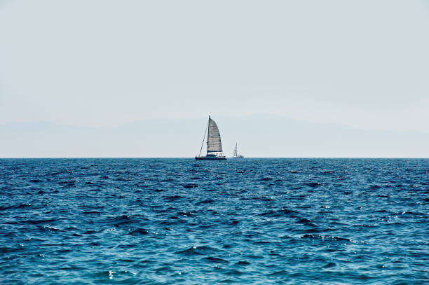 istock Sailing boat in the Aegean sea, Greece 1063469628