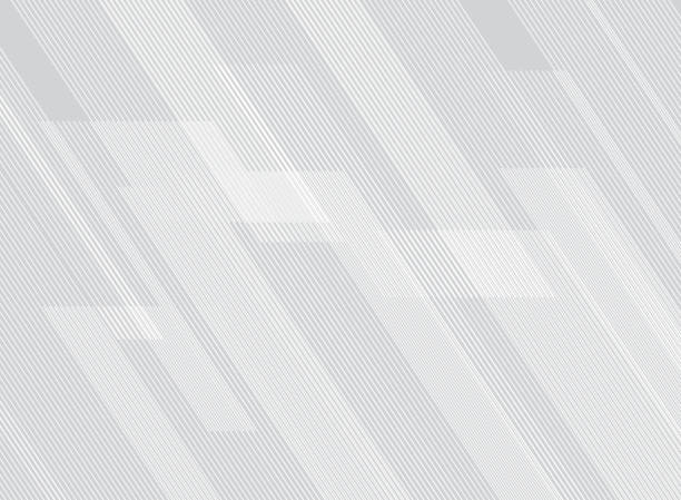 technologia abstrakcyjnego wzorca linii na tle gradientów białych. - light contemporary shiny design element stock illustrations