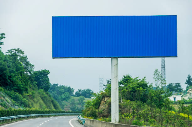 Blank billboard ready for new advertisement