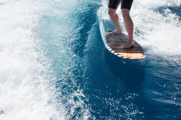 istock Strong wake surfing mom on Lake Tahoe 1063498888