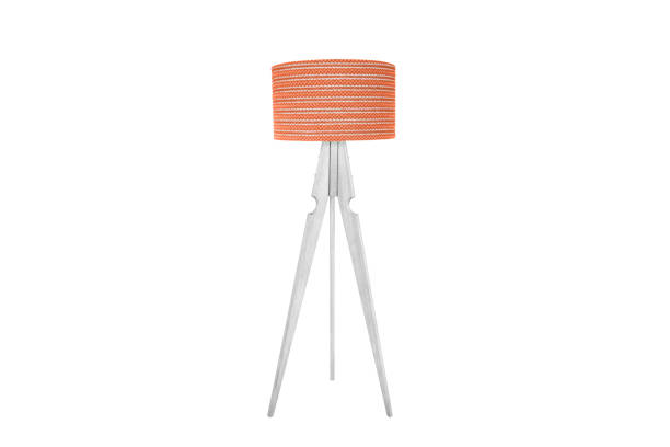 istock Decorative tripos standing light / FLOOR LAMP / LAMPSHADE isolated on white 1063498910