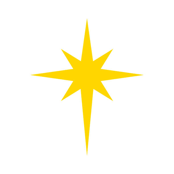 Christmas Star Vector Golden Star Stock Illustration - Download Image Now -  Moravian Star, Vector, Icon - iStock