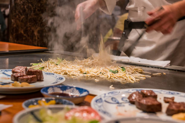 istock Chef fry the bean sprout in the BBQ 1063513096