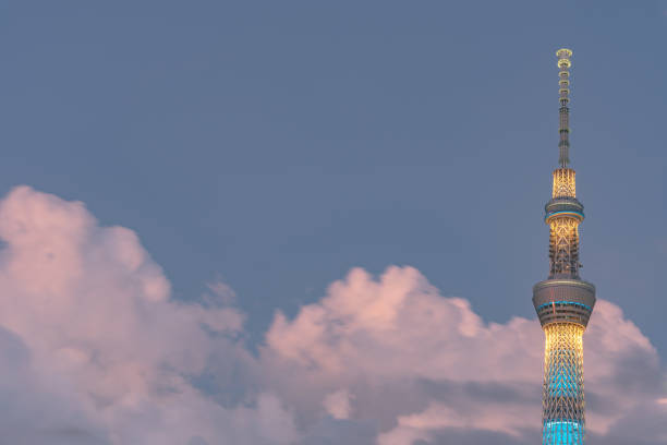 istock Tokyo Skytree, the highest tower in Japan with blue sky background. 1063553988