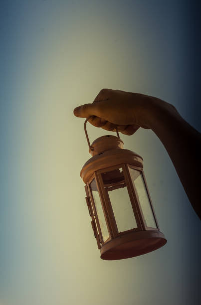 istock Old retro  styled lantern made of metal 1063557990