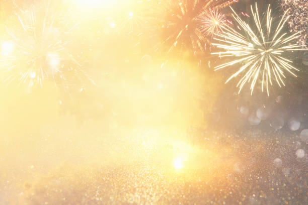 istock glitter vintage lights background. silver and gold. de-focused. 1063583194
