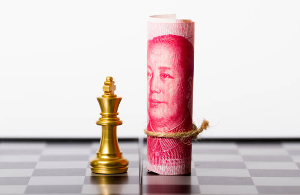 개발 및 중국의 금융 경제, 시장 실적 및 renminbi의 힘의 경쟁 - investment rmb savings china 뉴스 사진 이미지