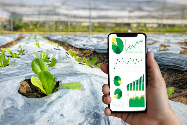 istock agriculture technology concept man Agronomist Using a Tablet in an Agriculture Field read a report 1063587712