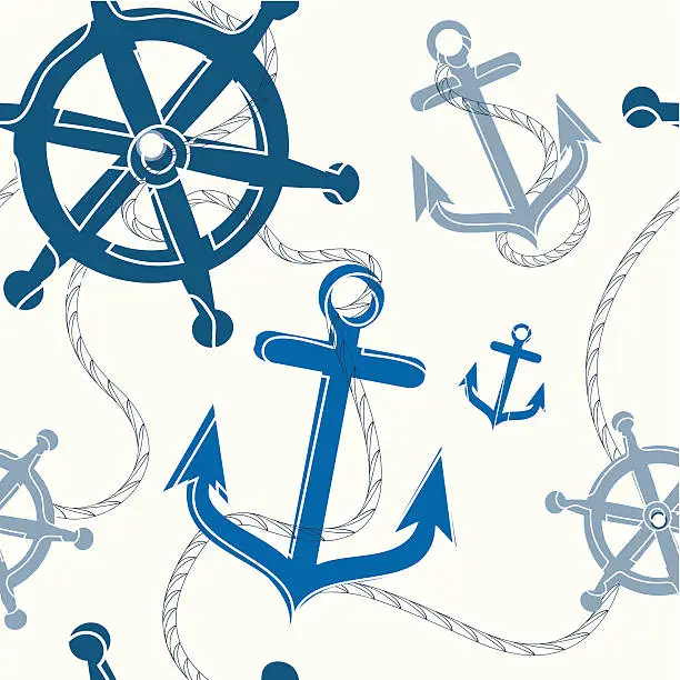 Vector illustration of Nautical Pattern