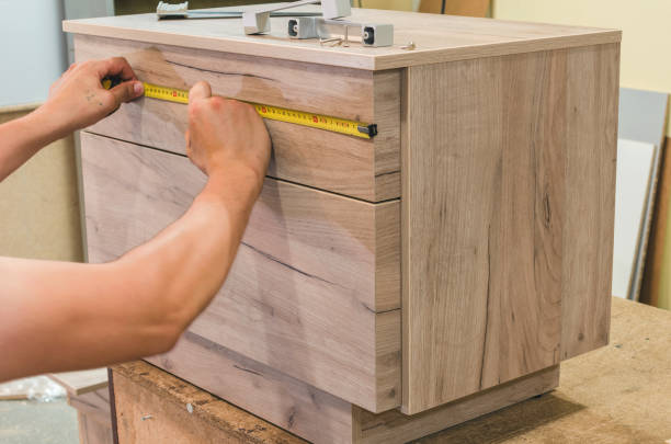 istock Assembling of furniture closeup 1063601388