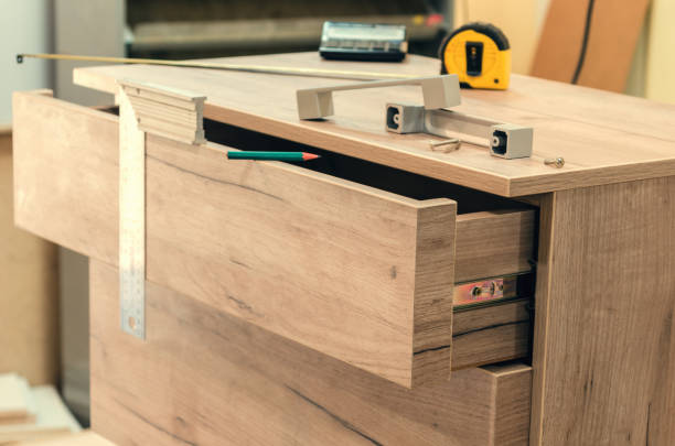istock Assembling of furniture closeup 1063601426