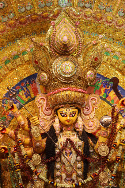 istock Face of durga thakur 1063617458