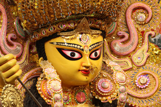 istock Face of durga thakur 1063618472