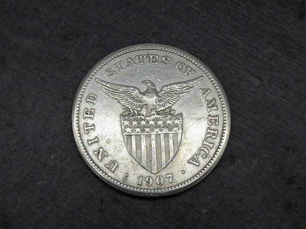 istock Old Philippines coin of One peso. 1063620882