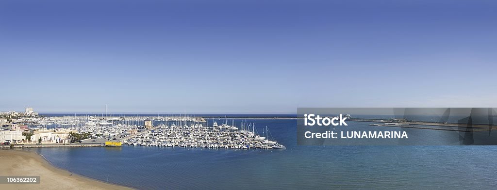 Torrevieja Аликанте антенна панорамный вид на Средиземное море - Стоковые фото Архитектура роялти-фри