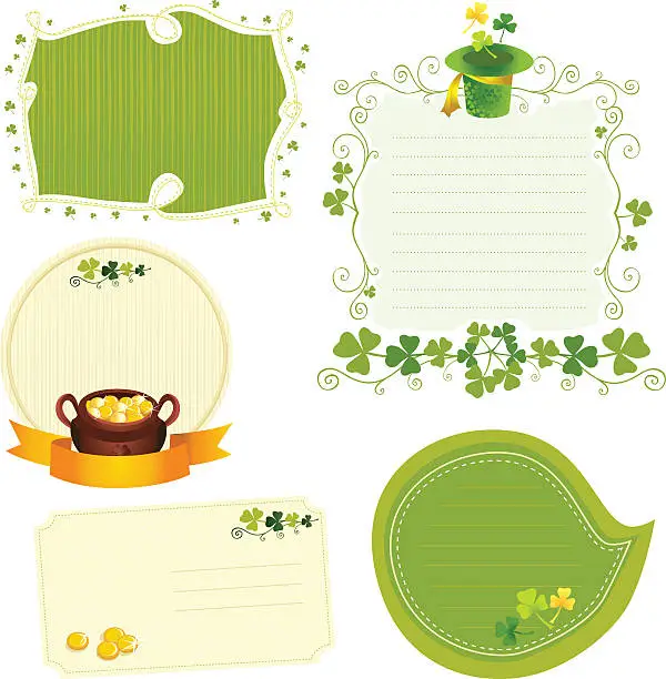 Vector illustration of St. Patrick's Day Label