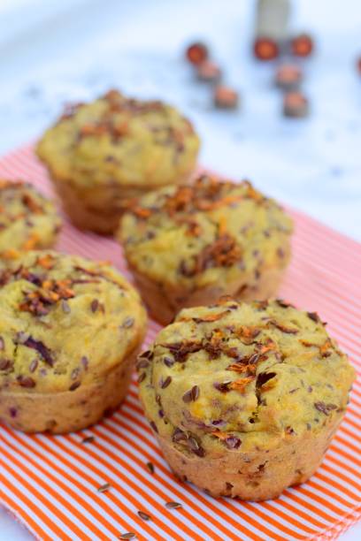 istock Purple carrot flax seed muffins 1063624432