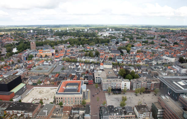 istock Aerial view over Leeuwarden, the Netherlands 1063637458