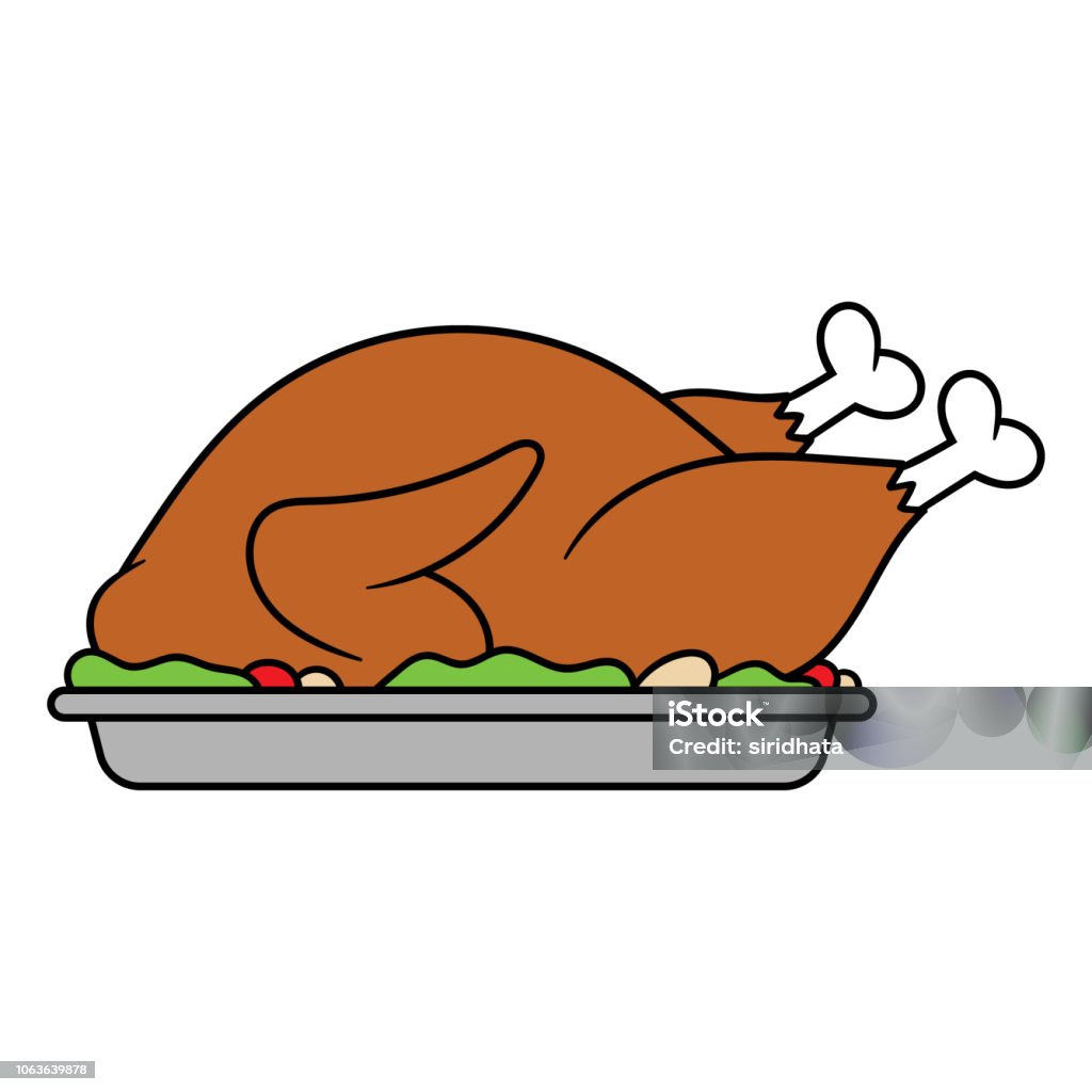Ilustración de Dibujos Animados Cena De Pavo Asado y más Vectores Libres de  Derechos de Cocinar - Cocinar, Día de Acción de Gracias, Pavo - Carne  blanca - iStock
