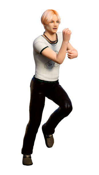 istock 3D illustration teenager boy on white 1063640004
