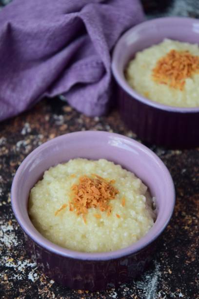 istock Cassava coconut milk pudding with toasted coconut 1063656942