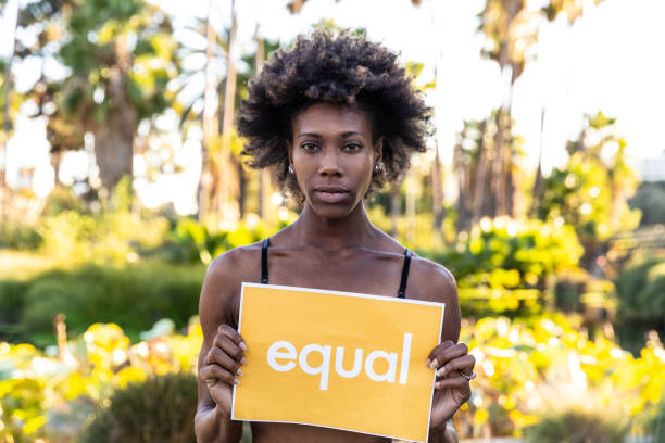 istock Standing for equity rights in the world 1063662404