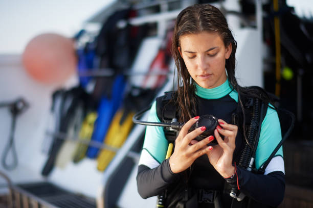 istock Scuba diver girl 1063668284