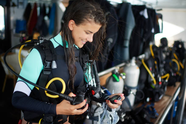 istock Scuba diver girl 1063668528