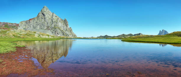 istock Anayet peak and Anayet lake in Spanish Pyrenees, Spain. 1063670950