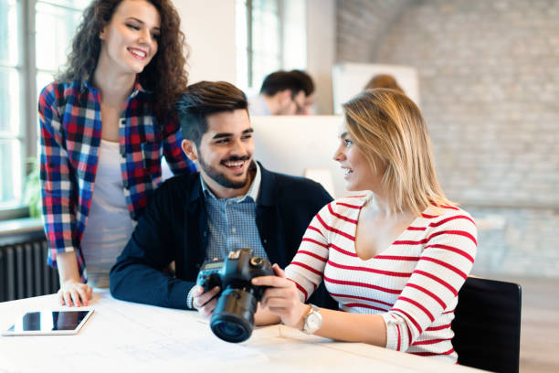 istock Picture of young attractive designers looking at camera 1063673508