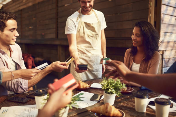 istock Let the waiter decide who'll be paying 1063688476