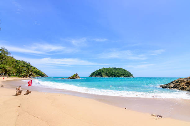 istock Beautiful wave on the beach, clear water, white sand 1063691264
