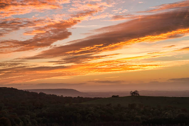 istock Sunset In The Chiltern Hills, Buckinghamshire 1063697938