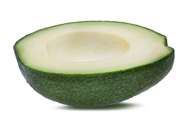 istock Avocado isolated on white background with clipping path 1063706976
