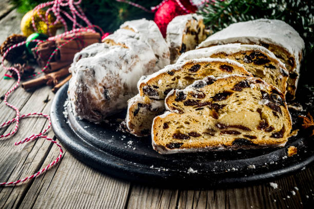 istock Homemade Christmas stollen 1063709846