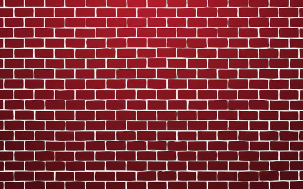 ilustrações, clipart, desenhos animados e ícones de fundo de ilustração de vector de parede de tijolo vermelho - abstract aging process backgrounds brick