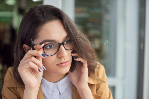 istock Serious woman on the phone 1063731050