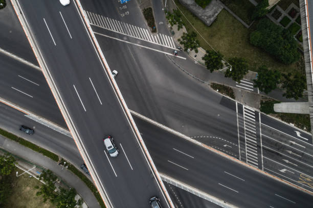 istock Aerial view of highway and overpass 1063731548